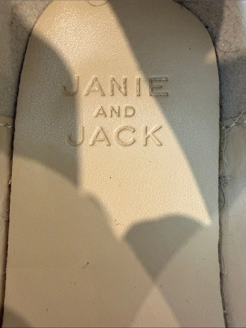 Janie and Jack Light Pink Patent Mary Janes with Flowers